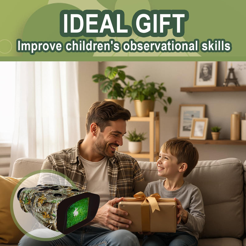 Kids Camera & Night Vision Goggles for Kids Boys and Girls, Christmas Birthday Gifts, Night Vision Binoculars with 16GB Memory Card(Camouflage) Camouflage
