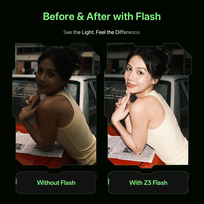 VILTROX Spark Z3 TTL Camera Flash Speedlite for Fujifilm, GN16 6500K Mini On-Camera Flash with 26Ws Output, 7 Power Levels, 650 Full-Power Flashes, 1s Recycle, 1800mAh Li-ion Battery, Softbox (Gray) Z3-F(Gray)