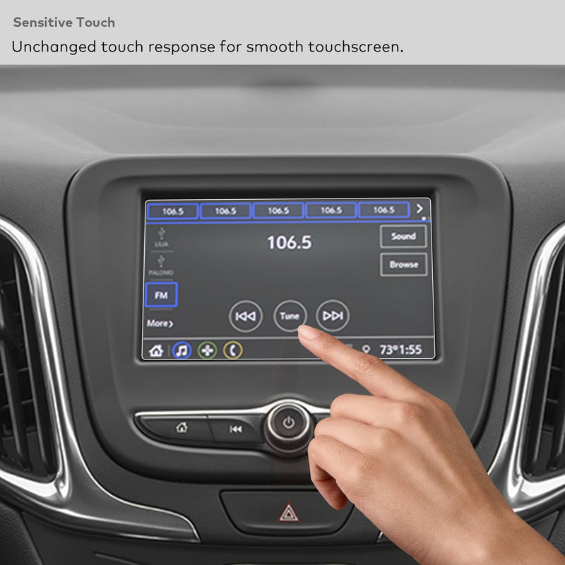 Tempered Glass Screen Protector for 2018 2019 2020 2021 2022 2023 2024 Chevrolet Chevy Equinox 7-Inch Touchscreen Anti Glare (Matte) (2018-2024) 7" - Matte