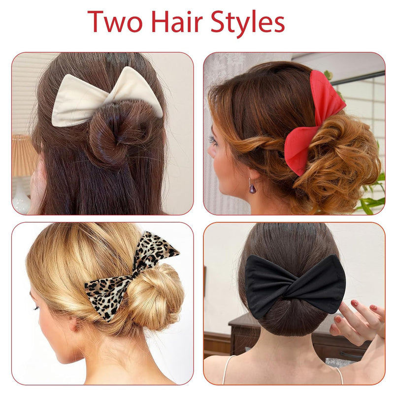 4-Piece Hair Bun Maker Set for Girls & Women - Lightweight Styling Tools for Ballet, Dance & Everyday Updos - Easy to Use & Reusable