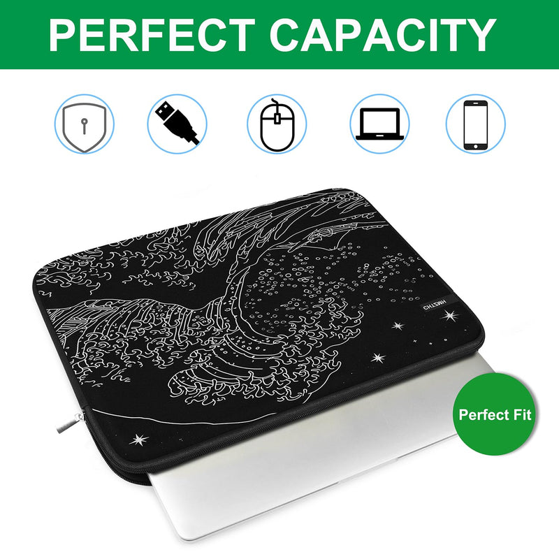 Laptop Sleeve Case 13.3 inch Portable Protective Carrying Computer Cover | Laptop Case Bag Compatible with MacBook Neo/Air 13-13.6 M5 M4 M3 M2 M1, Pro 13/Pro 14, HP, Dell, Asus, Lenovo, Wave Star