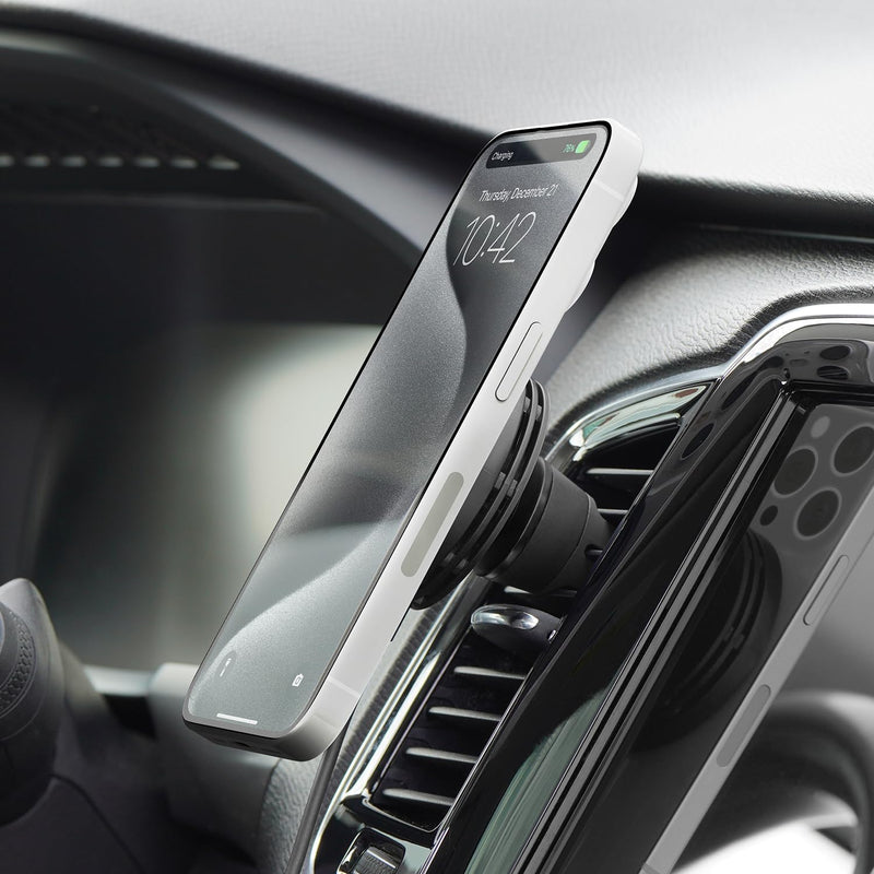iOttie Velox Qi2 Mini Wireless Charging Car Mount - MagSafe Compatible Air Vent Phone Mount with 15W Charging for Qi2-enabled Smartphones Including iPhone 12,13,14,15,16 and 17. Car Charger Included. Qi 2 Wireless Charging