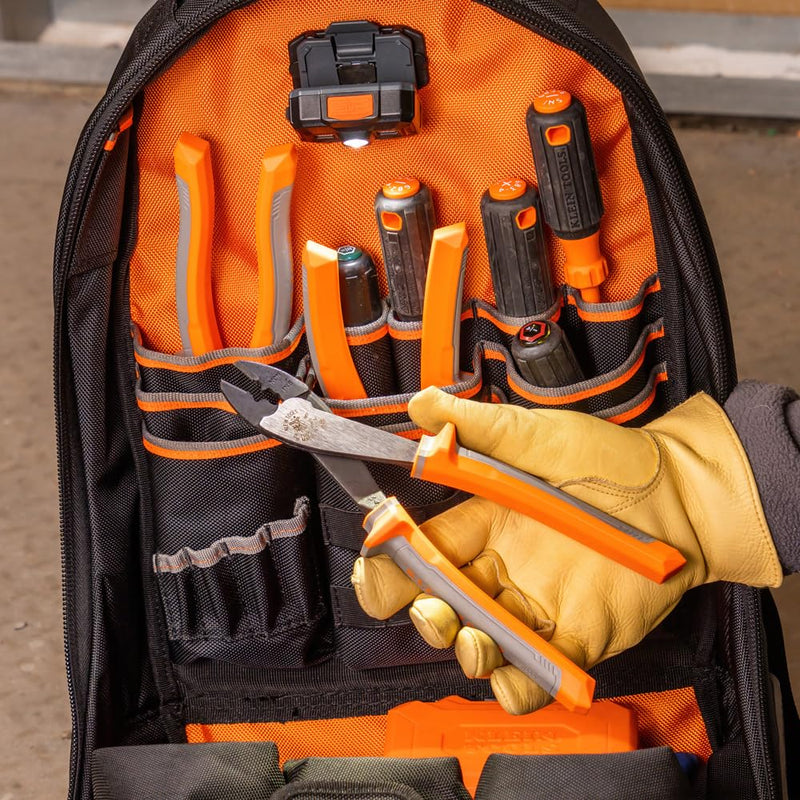 Klein Tools 1005RINS Insulated Pliers, Made in USA, Cutting / Crimping Tool for Insulated and Non-Insulated 10 to 22 AWG Wire and Connectors,1000V Rated