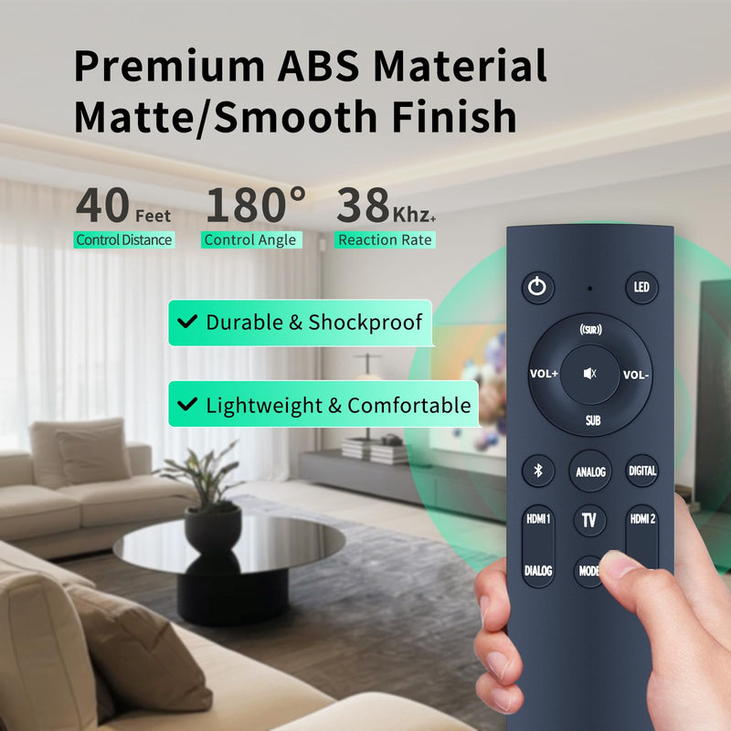New Soundbar Remote Replacement Compatible for Klipsch Cinema 600 3.1 Sound Bar Home Theater System