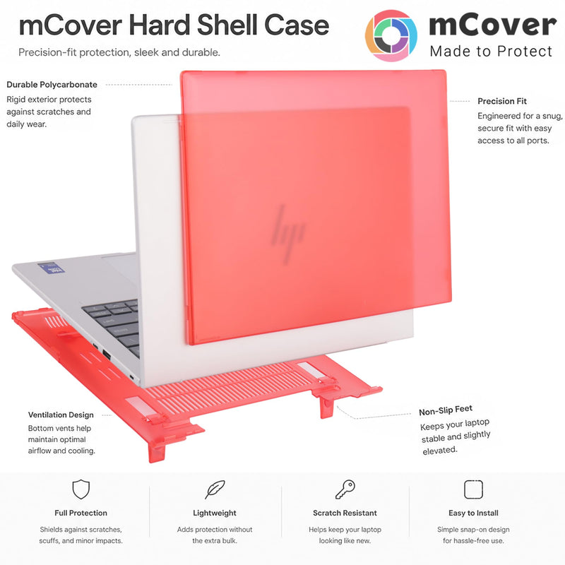 mCover Case Compatible Only for 2025-2026 14" HP EliteBook 8 G1a | G1i 14 inch Windows Laptop Computer (NOT Fitting Any Other HP Models) - Purple