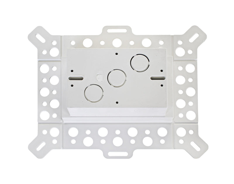 Arlington DBVM1W-1 Low Profile IN BOX Electrical Box with Weatherproof Cover for New Construction Stucco/Textured Surfaces/Rigid Siding, Vertical, 1-Gang, White