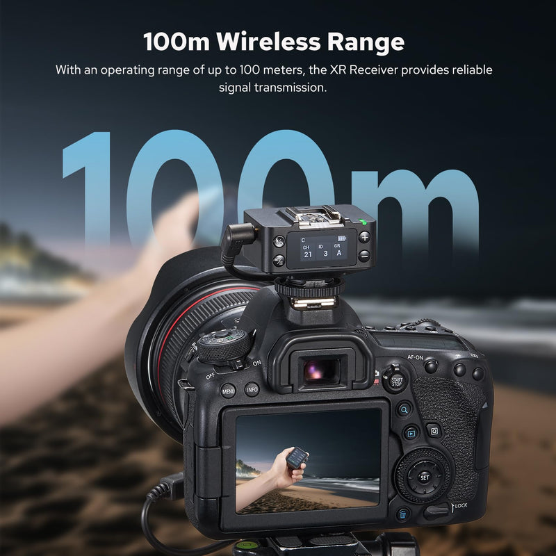 Godox XR-C XR-N TTL Wireless Flash Receiver for Canon Nikon, 2.4G HSS Trigger Sync with X3/X3Pro, 32 Channels Wireless Shutter Release, Built-in Battery, Upgrade of X1R XRS