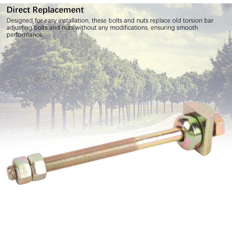 Front Bolt Hex Anchor Arm Adjusting Torsion Bar for D21 D22 4WD RWD PLD, with 5421631G0A 5421631G00 089112421A 089116421A, easy installation, anti erosion properties