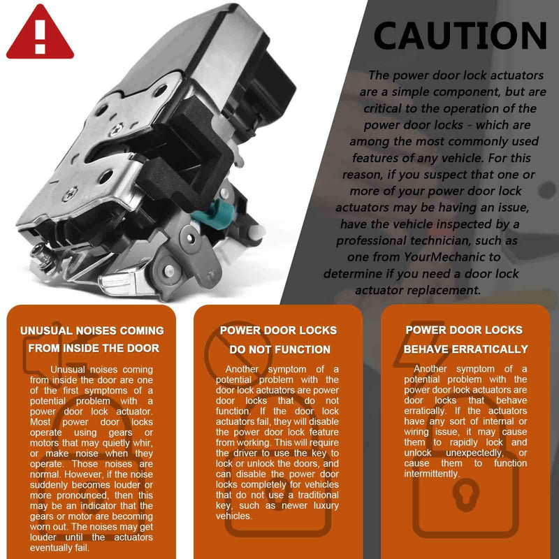YHTAUTO | Front Driver Side Power Door Lock Actuator Motor | Replacement for 2003-2008 Dodge Ram 1500 2003-2010 Ram 2500 3500 2008-2010 Ram 4500 Door Latch | Replace 55276791AC