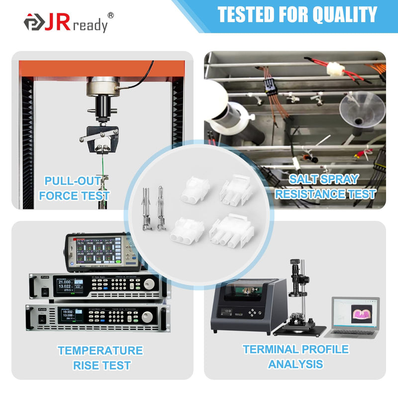 JRready ST6513 220Pcs Pin Connector Kit 6 9 12Pin Electrical Wire Connectors 2.13MM Diameter Terminal 14-20AWG Pin Sockets Compatible with Molex MLX 6.35mm Pitch 10 Match Sets 6/9/12 Pin Standard Molex MLX