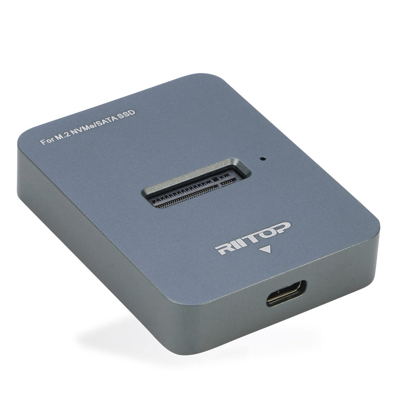 RIITOP NVMe to USB Docking Station + M.2 to USB Docking Station