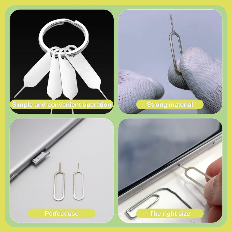 16 Pack SIM Card Ejector Tool Kit Phone Tray Opener Pin Needle for Mobile Devices Universal Removal Key for Cell Phones Tablets and Smart Devices
