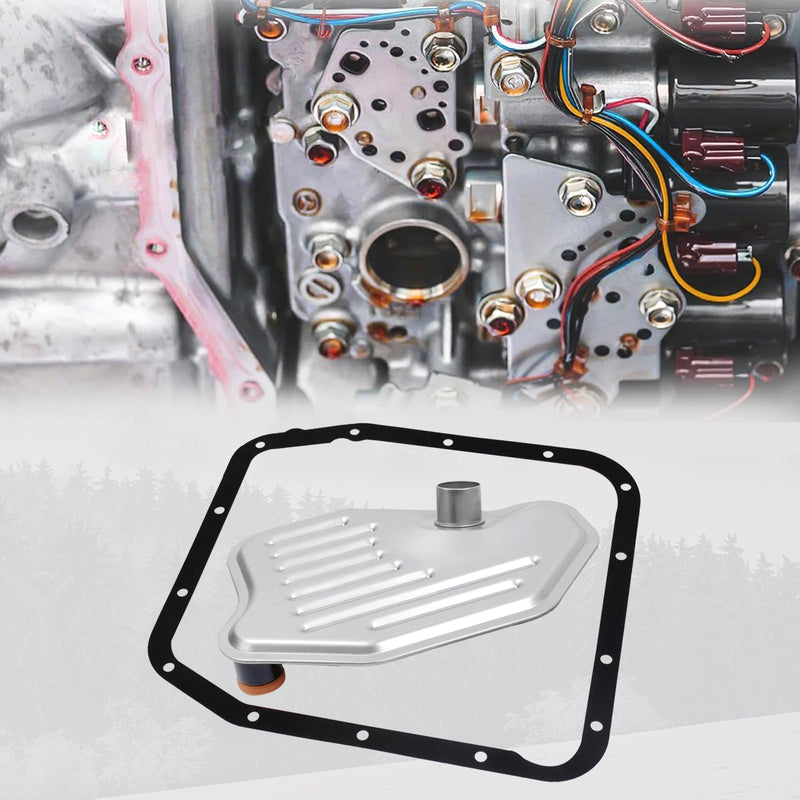 4R70W 4R75W 4R75E Transmission Filter with Gasket Kits Compatible with 1994-2010 F-150, 1996-2004 M-ustang, 1997-2006 E-xpedition, Replaces OE# FT105, F6AZ7A098A, 58955