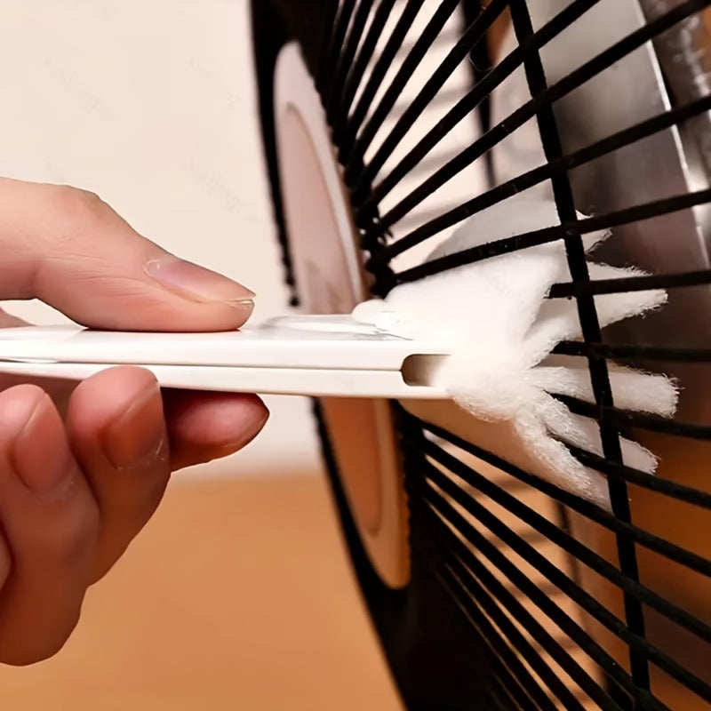 Multifunctional Gap Cleaning Brush - Microfiber Dust Cleaner for Electric Fan Grills, Keyboard, Window Tracks & Narrow Spaces, Reusable Household Cleaning Tool
