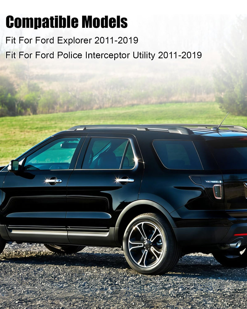 Primed Fuel Tank Filler Door Compatible with Ford Explorer Police Interceptor Utility, Gas Cap Cover Replace BB5Z-78405A26-APTM BB5Z78405A26APTM