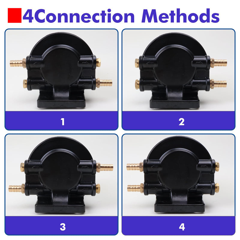 S3213 Fuel Water Separator Marine Kit Compatible with Yamaha and for Mercury Marine Outboard Motor with 3/8" Barb x 1/4" NPT Brass Fittings Replaces B32013, 35-60494-1, 18-7932-1, 18-17928, 35-809097