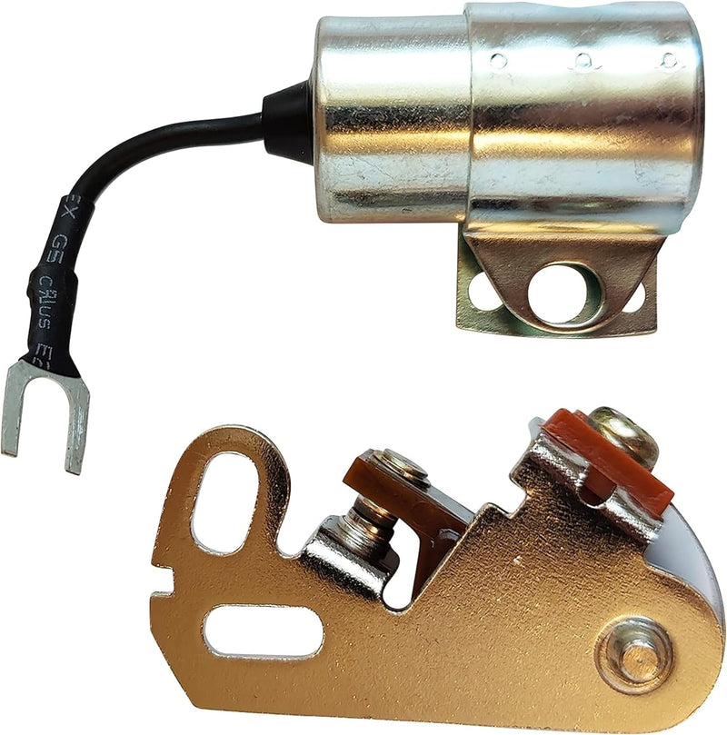 160-1154 312-0069 Generator Ignition Point and Condenser Kit, Point and Condenser Set for Onan Generator Replaces OEM 160-1154 Point, 312-0069 Condenser; Generator Replacement Parts
