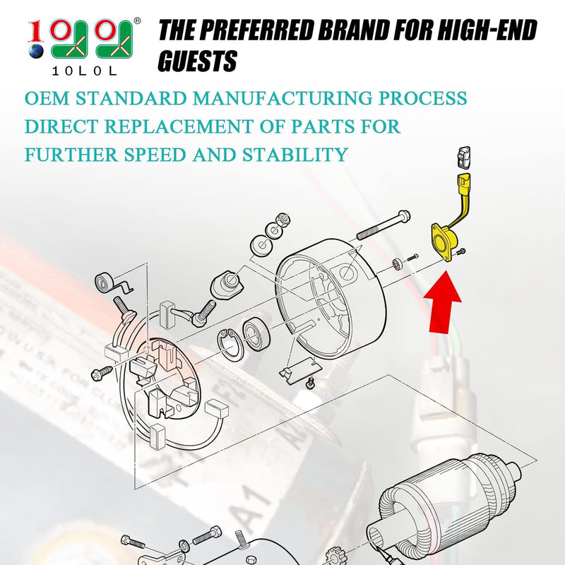Golf Cart IQ Speed Sensor Deluxe Set Increased Stability & Speed for 48V Electric Golf Cart Club Car DS/Onward/Tempo/Precedent ADC