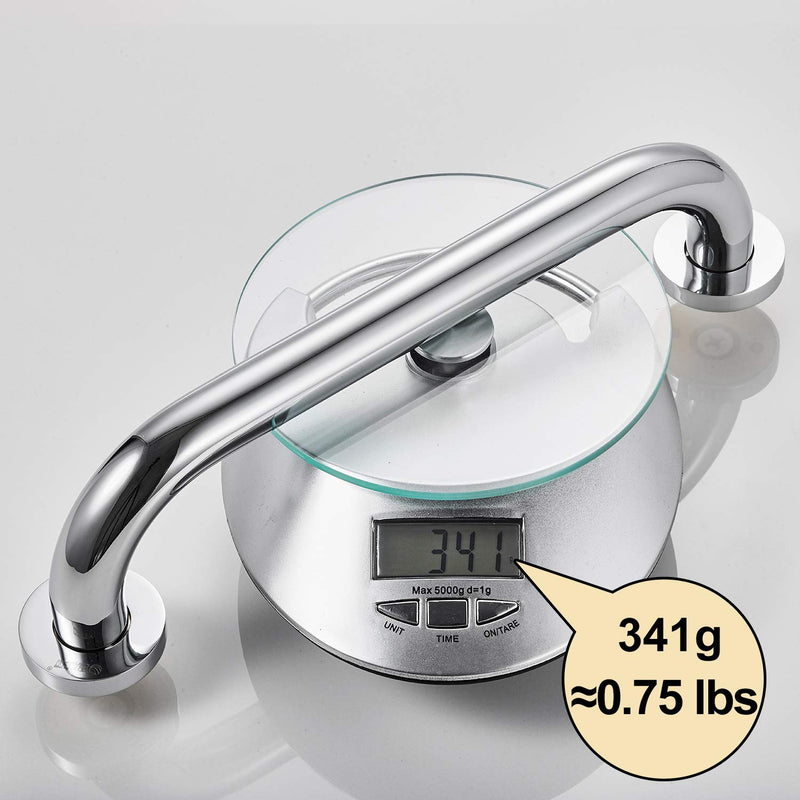 Shower Arms Grab bar for Bathroom Anti-Slip Safety Handrail Wall Grip Handle for Bathtub Toilet Slide Bars Brass Chrome Polished (12 INCH) 12 INCN