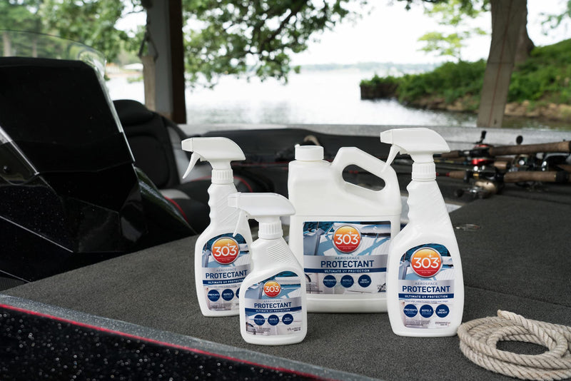 303 Products Marine Aerospace Protectant Spray – UV Protection, Repels Dust, Dirt, & Staining, Matte Finish, Restores Like-New Appearance, Outdoor Patio & Boat Cleaning Supplies 16 Fl. Oz. 16 fl. oz.