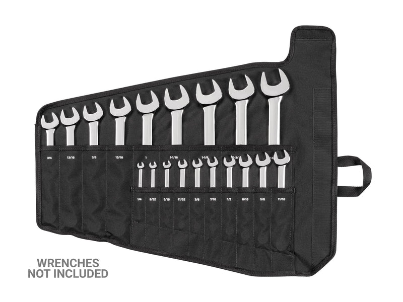 TEKTON 19-Tool Combination Wrench Pouch (1/4-1-1/4 in.) | OTP21104 | Made in USA 19-Tool (1/4-1-1/4 in.)