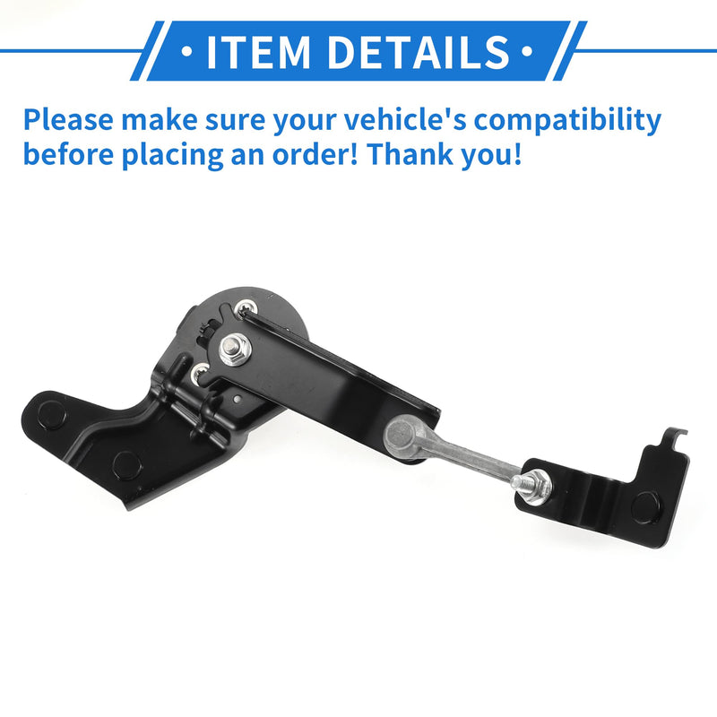 Air Suspension Ride Height Level Sensor Compatible for Subaru Outback Legacy 15-19, Durable ABS Plastic Black Rear Left Side Headlight Level Sensor