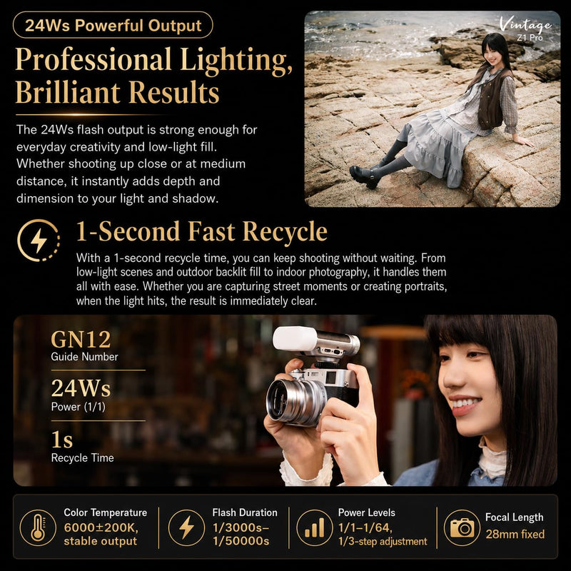 VILTROX Z1 PRO Camera Flash, Professional Speedlite for Photography (US-Z1 PRO-C) US-Z1 PRO-C