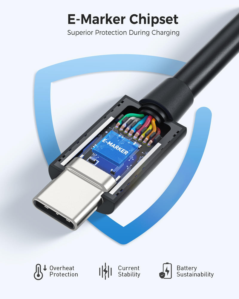 Cable Matters [Intel Certified] 40Gbps Thunderbolt 4 Cable 3.3ft with 8K Video and 240W Charging - 1m, Compatible with USB4, Thunderbolt 3 Cable and USB-C 3.3 Feet Black