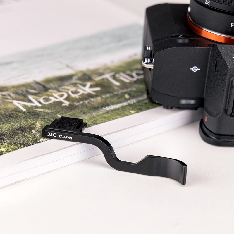 JJC Metal Thumb Up Rest Hand Grip for Sony A7R5 A7R V A7M4 A7 IV, Hot Shoe Thumb Support for Easier Handling & Secure Hold For Sony A7M4/A7R5