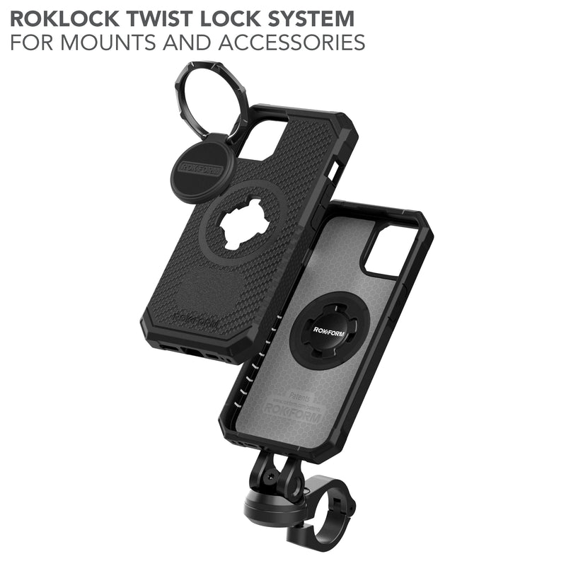 Rokform - iPhone 14 Rugged Case + Super Grip Vent Mount for Car, Truck, or Van