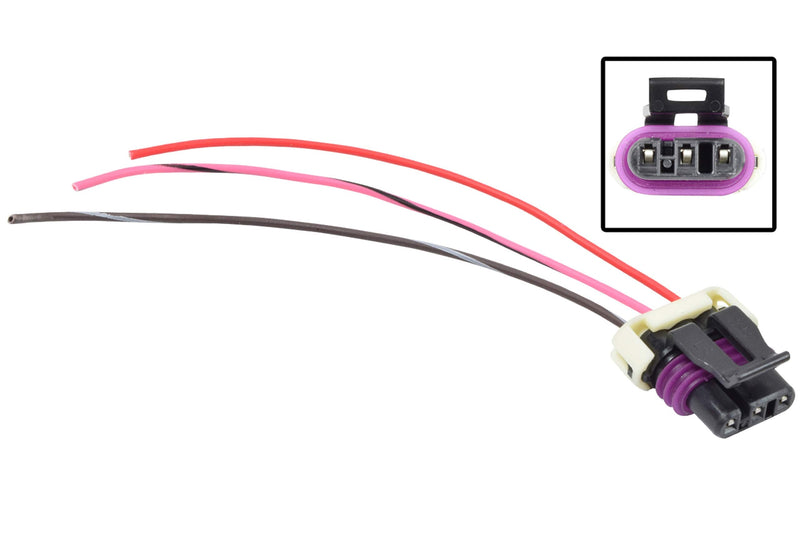 ICT Billet LS 3-Wire CMP Camshaft Position Sensor Connector Plug Pigtail LS1 LS3 LS2 LQ4 LQ9 LS6 L92 L99 L33 LR4 Compatible with Chevy Silverado Camaro Corvette WPCMP30