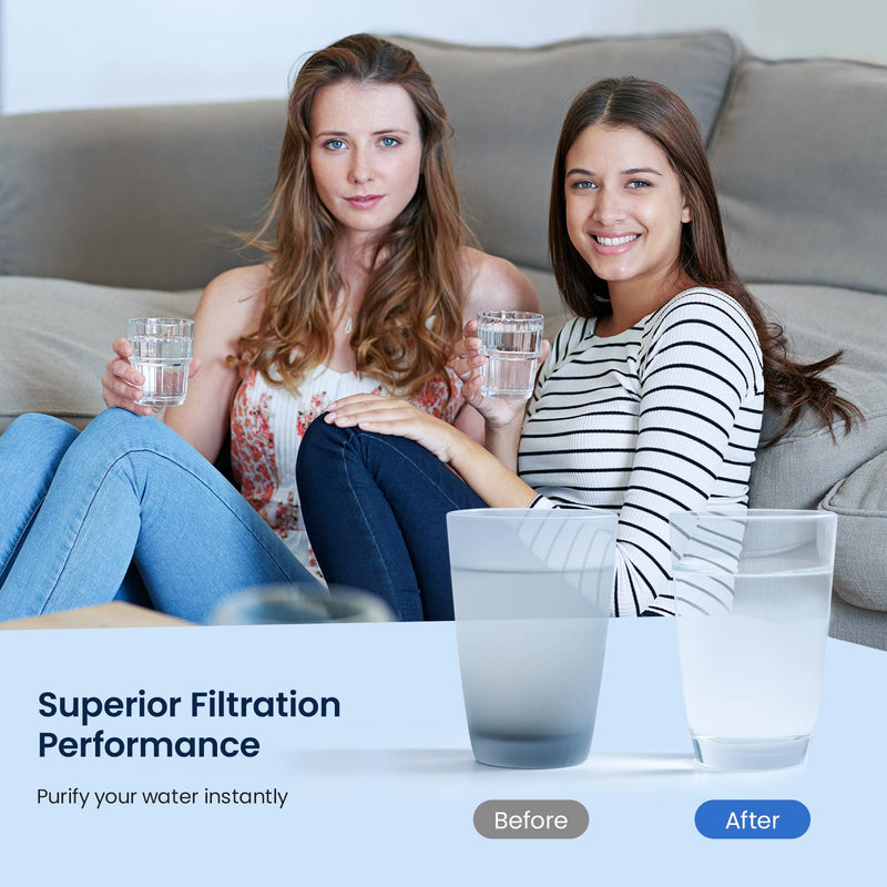 GLACIER FRESH Replacement Filter for Maximum Under Sink System, Compatible with 4US-MAXL-S01 System,2 Packs