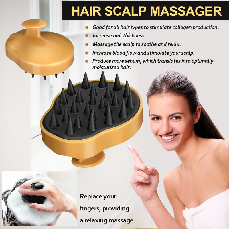 Rosemary Oil for Hair Growth, Diluted Rosemary Oil Hair Growth Serum with Derma Roller & Scalp Massager Hair Thickening Products Hair Loss Treatment for Men Women, Mens Gift Set 15 ml (Pack of 4)