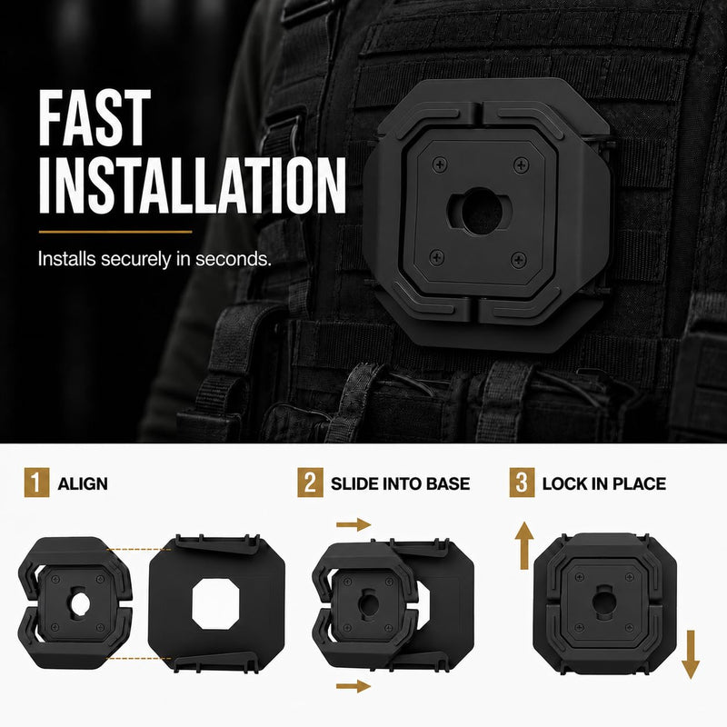 Wing Clip Body Camera Mount for Axon Body 2/3/4/Workforce | Wide wing clip and injection-molded nylon core provide secure, low-profile attachment to compatible duty uniforms.