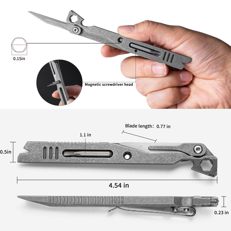 5-in-1 Portable EDC Pry Bar Multi Tool, Ultra-durable & Lightweight (Matte) | Multi-tool,Ultra-lightweight, High strength & sturdy, Rust & corrosion proof, Ideal for Daily Outdoor, Camping, Repairs Matte