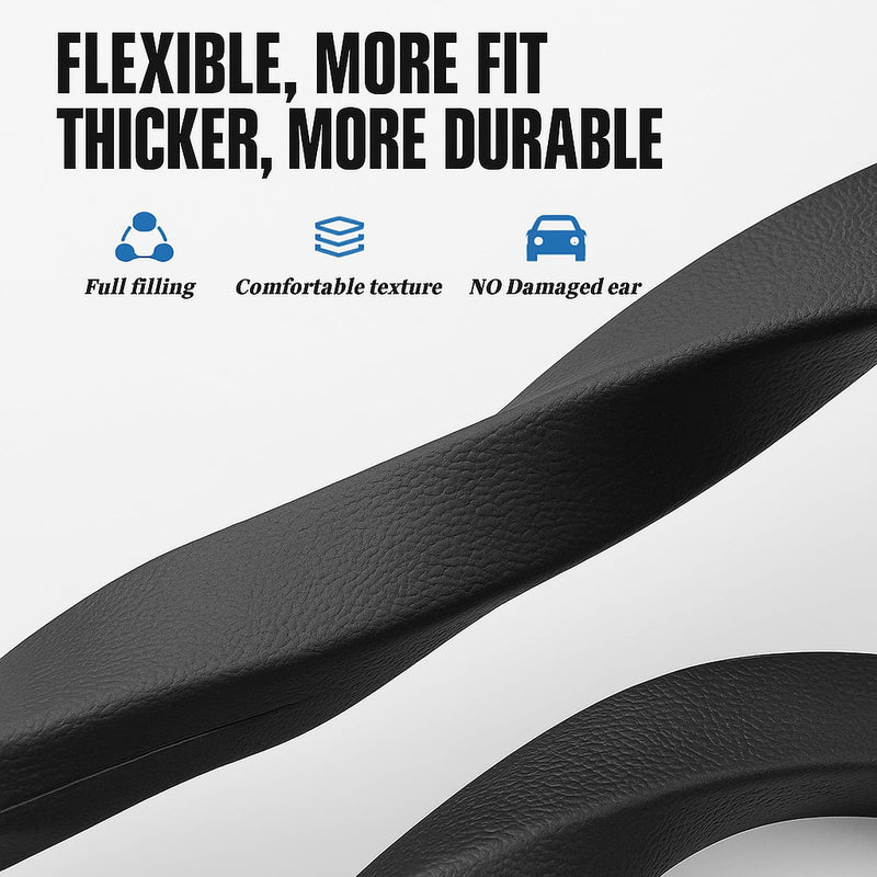 2PCS Car Seat Gap Filler Organizer – No Drop Seat Guard for Cars & SUVs | Universal Fit, Durable & Easy Install | Prevents Phone, Keys, Wallet from Falling Between Seats (Black) Black