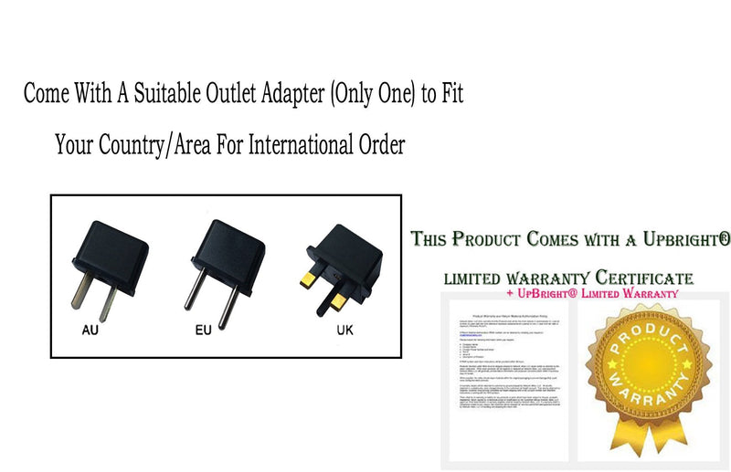 UpBright 5V AC/DC Adapter Compatible with Plugable UD-3000 UD-3900 UD-5900 UD3000 UD3900 UD5900 Pro 8 UD-PRO8 USB3.0 Dual Monitor Video Docking Station USB 2.0 10 Port Hub 5VDC 4A Power Supply Charger