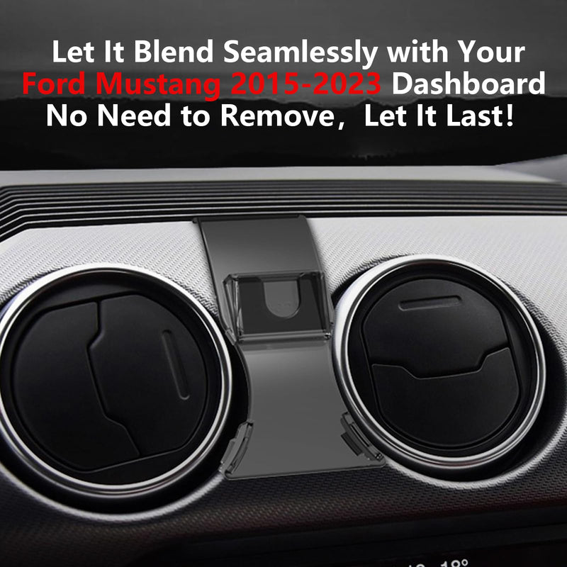 CLEC for Ford Mustang 2015-2023 Magnetic Wireless Car Charger Phone Holder Mount Custom Fit for Ford Mustang 2015-2023 15W Fast Charging Car Phone Holder Wireless Charger