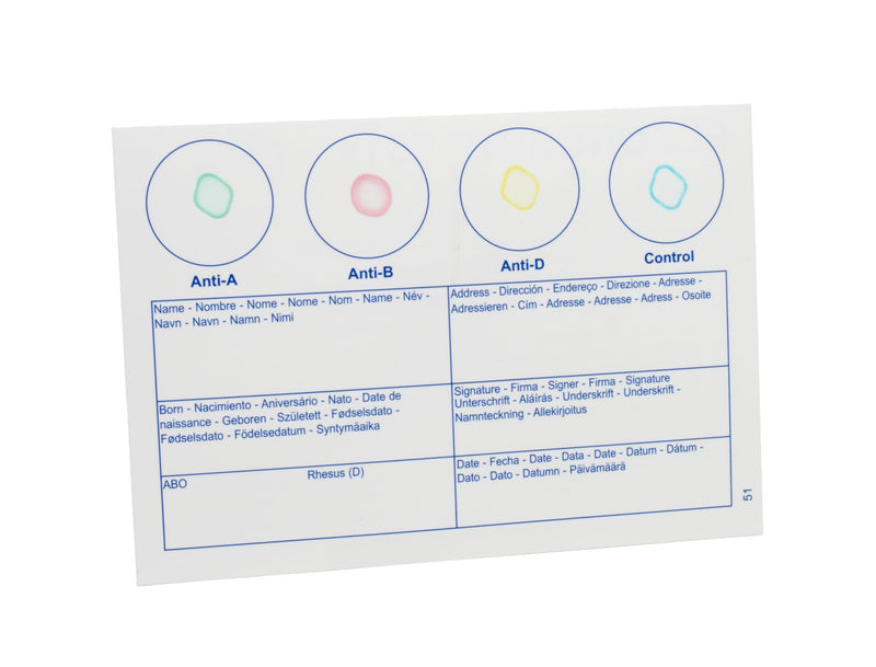 Eldoncard Blood Typing Kit, 3 Test Pack, Know Your Blood Type, Accurate Instant Home Testing, Determine A, O, B, RHS-D Negative & Positive Groups | Know Your Blood Type, Accurate Instant Home Testing, Determine A, O, B, RHS-D Negative & Positive Groups