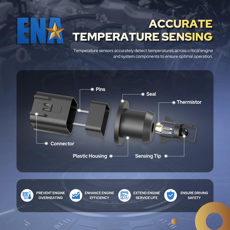 ENA Cabin Air Temperature Sensor Compatible with BMW 328i 325i 330i 335i X5 X3 550i 528i 535i M3 X6 Z4 128i 135i 750i 2.8L 3.2L 4.4L 4.8L 4.9L 5.4L l4 V8 V12 2012 2013 2014 2015 2016 Replaces AX203