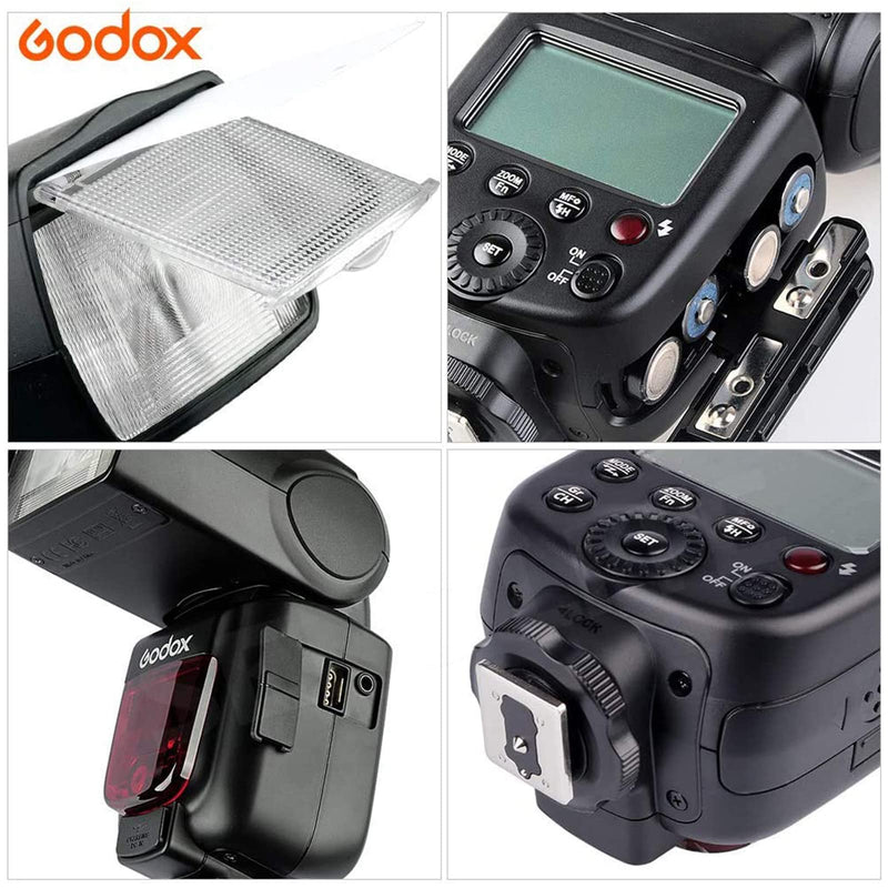 Godox TT600 2.4G Flash Speedlite for Canon Nikon Pentax Olympus Fujifilm Panasonic Pentax Cameras | GodoxTT600 2.4G Wireless Flash Speedlite Master/Slave GN60 Manual Flash, HSS Built-in Godox X Trigger System