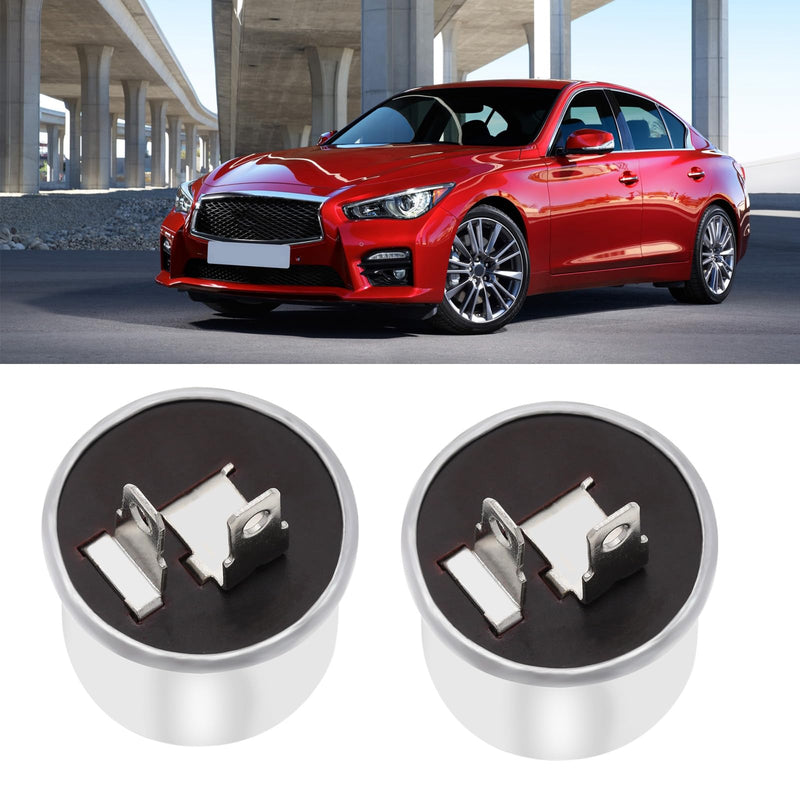 The Lord of the Tools 2PCS 2 Pin Flasher Units Relay 12V 20A 47W for Fixing Flashing Turn Signal & LED Blinking Issues Classic Cars Motorcycle Vans Older Lorry Trucks