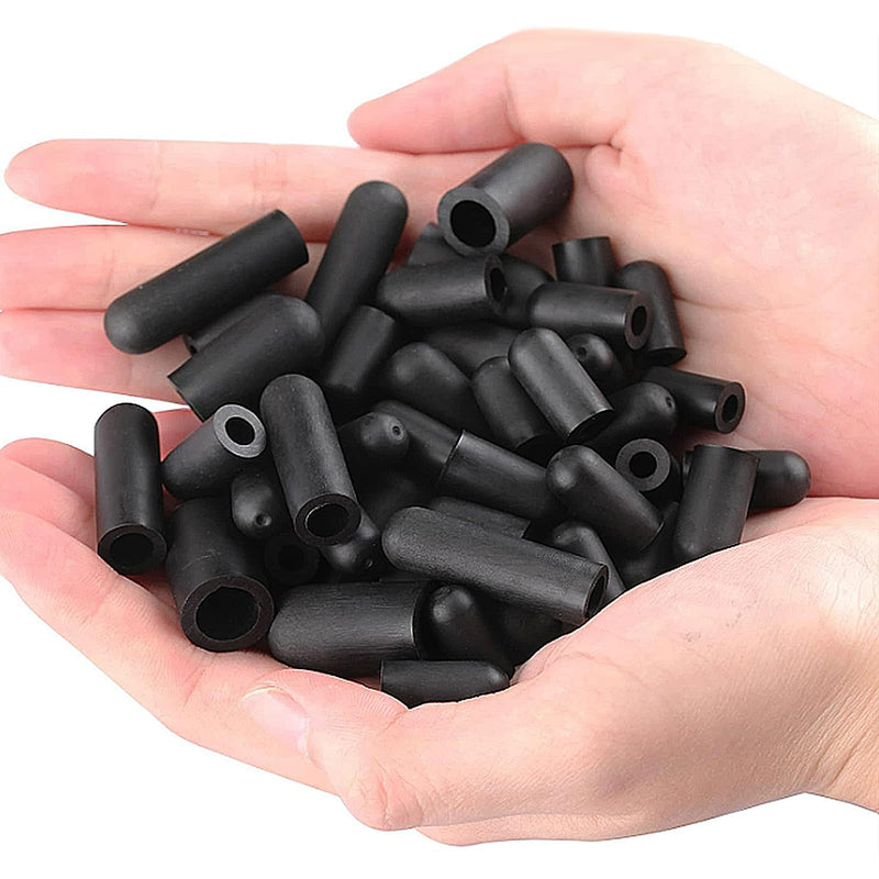 BUSY-CORNER 105 Pieces Vacuum Cap Assortment Kit, Dropper ID 3/8'' 5/16'' 1/4'' 7/32'' 5/32'' 3/16'', Hose Caps Kit for Car Carburetor Manifold