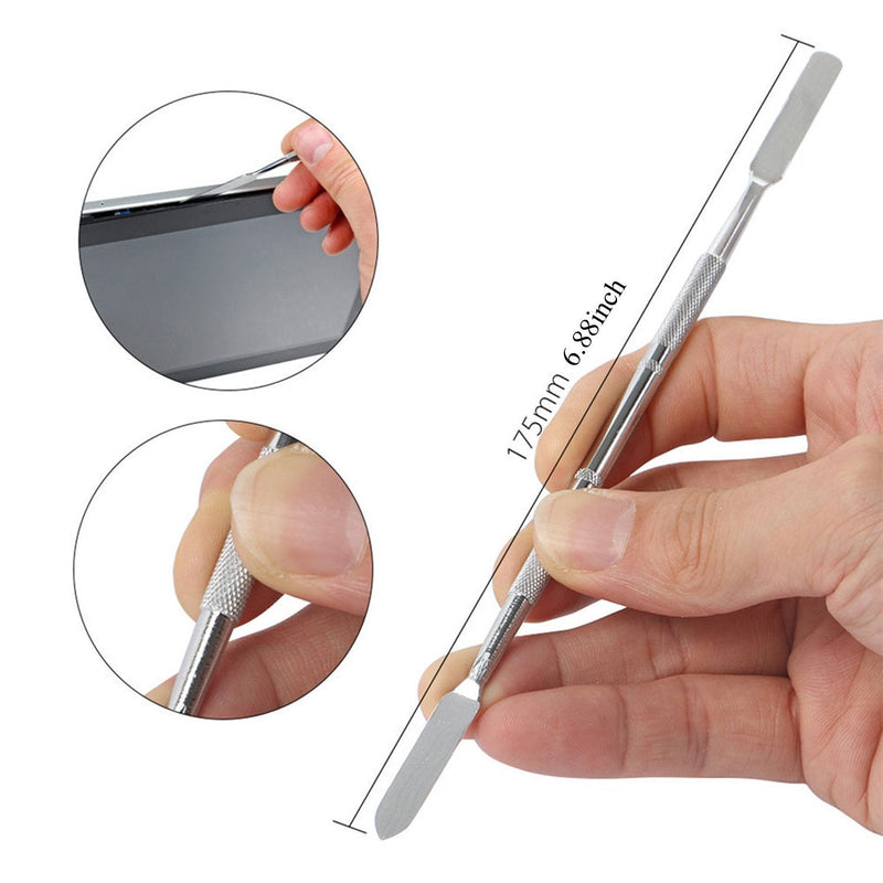 Pry Tool Kit, LIFEGOO Safe Non-Nylon and Ultrathin Steel Screen Opening Spudger Tool Repair Kit for Cell Phone, LCD, MacBook, Ipad, iPod, Tablet and More 5 in 1