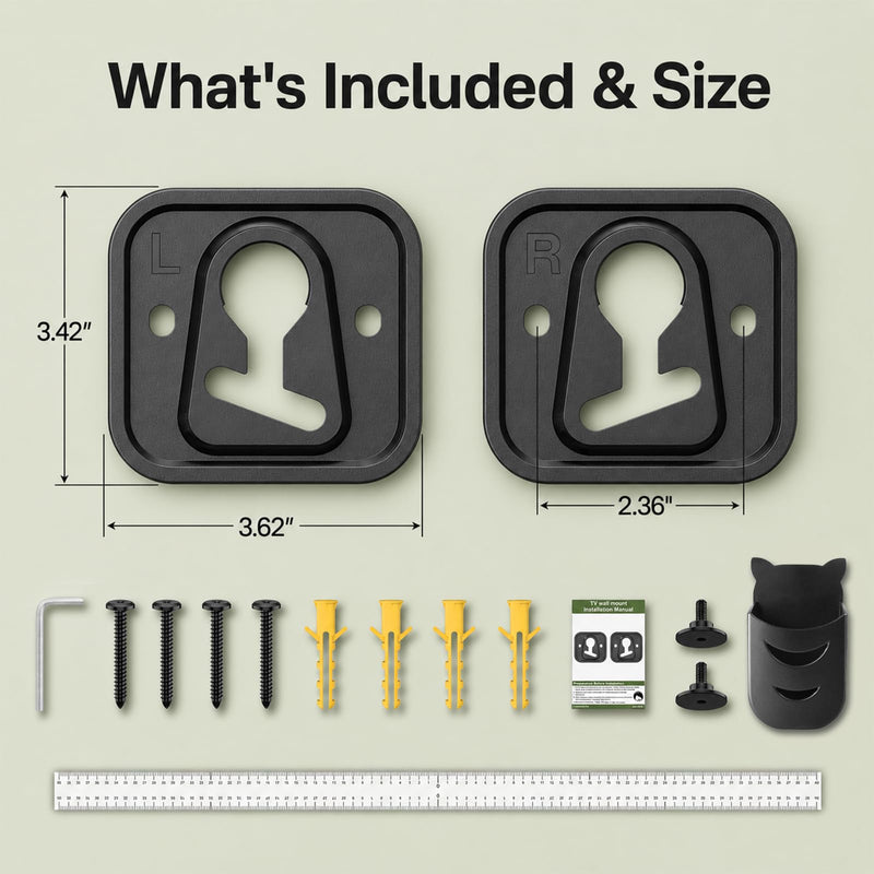 Frame TV Wall Mount for Samsung BN61-17233A BN61-17234A, Compatible with Samsung 32" 43" TV, for 2019-2025 LS03AA LS03BA LS03CA LS03TA Series TV, with Holder