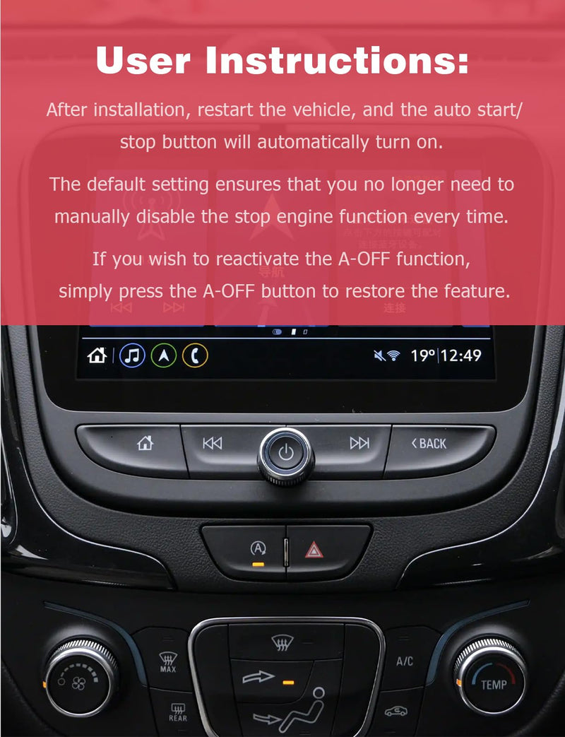 Auto Start Stop Eliminator Compatible with Honda Pilot 2023 2024 2025 Pilot Accessories