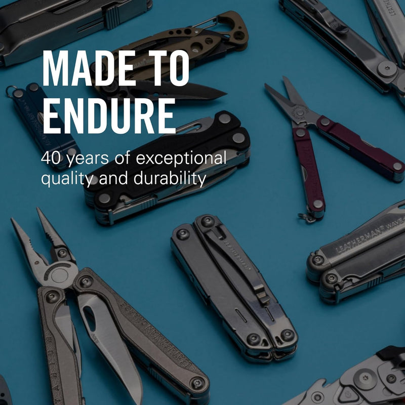 Leatherman, Skeletool KB Pocketknife with Straight Edge, Stainless Steel Blade and Bottle Opener, Onyx Black