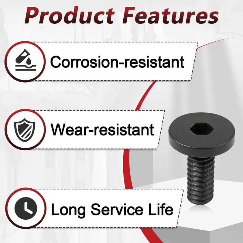 30 Pcs Black Long Bolts Compatible with Suncast Storage Sheds | Replacement Screws Accessories, Easy to Install, Premium Materials, Sturdy And Durable