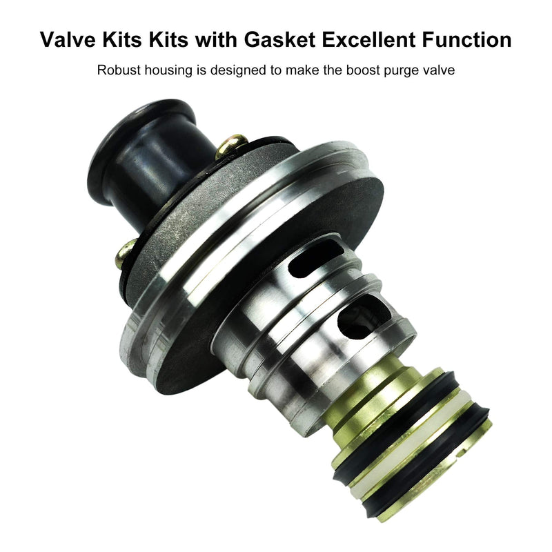 Purge High Boost Purge Valve Kits with Gasket Fits for Bendix Air Dryer 12V Kenworth Peterbilt AD-IP AD-IS Replace 801266 065612 K022105 Set Silicone Grease