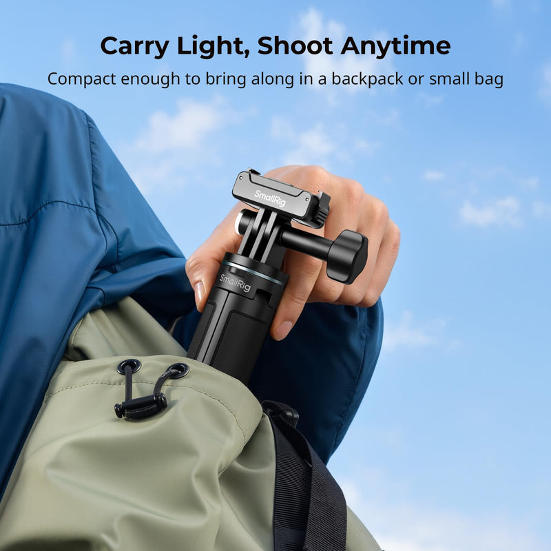 SmallRig One-Touch Open Action 6/Nano Selfie Stick Tripod, 5.2-12in | Detachable Adapter Only for DJI Action 6/Nano, 2 Prong Mount for DJI, for Insta360, for GoPro Action Cameras - 6149 for DJI Action 6&Nano